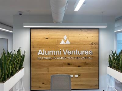 Interior Business Sign for Alumni Ventures Photo